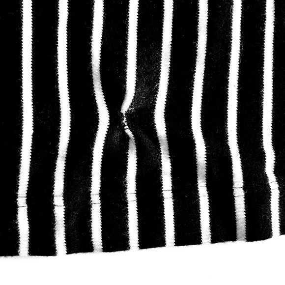 Jones New York women's black & white stripped cotton pant and blouse Size L - Picture 12 of 13